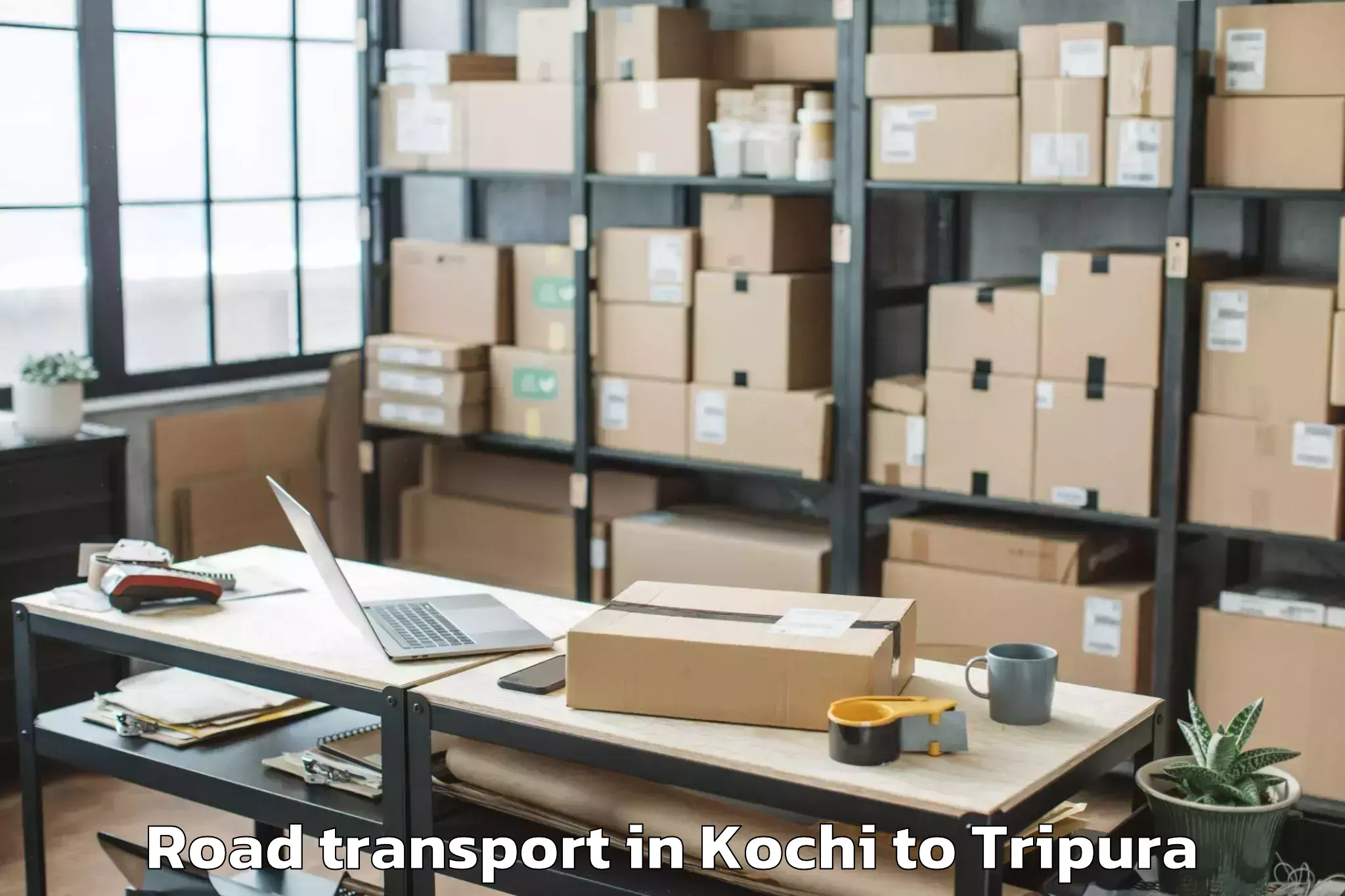 Top Kochi to Hrishyamukh Road Transport Available